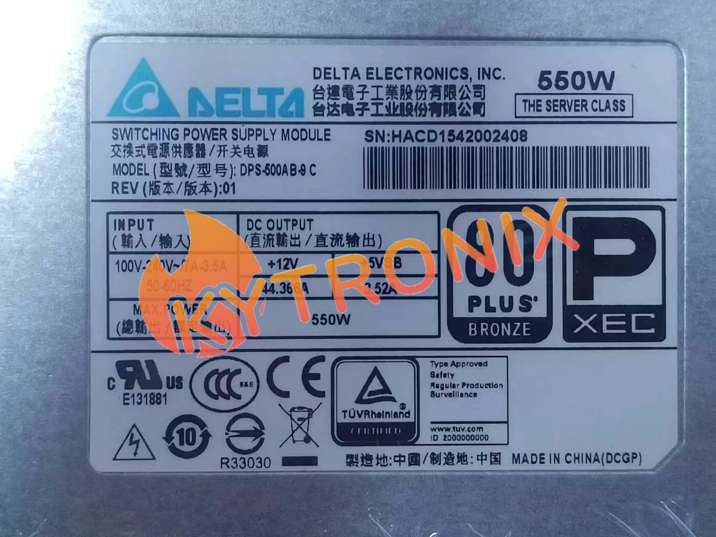 1PC CRPS Switching Power Supply DPS-500AB-9 A DPS-500AB-9 D DPS-500AB-9 E -9C