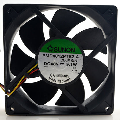 1pcs SUNON PMD4812PTB2-A 48V 9.1W 12CM 120*25mm 3-wire cooling fan