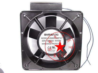 new A18065V2HBT-S SYM BANG 220V 43/52W high-end axial fan