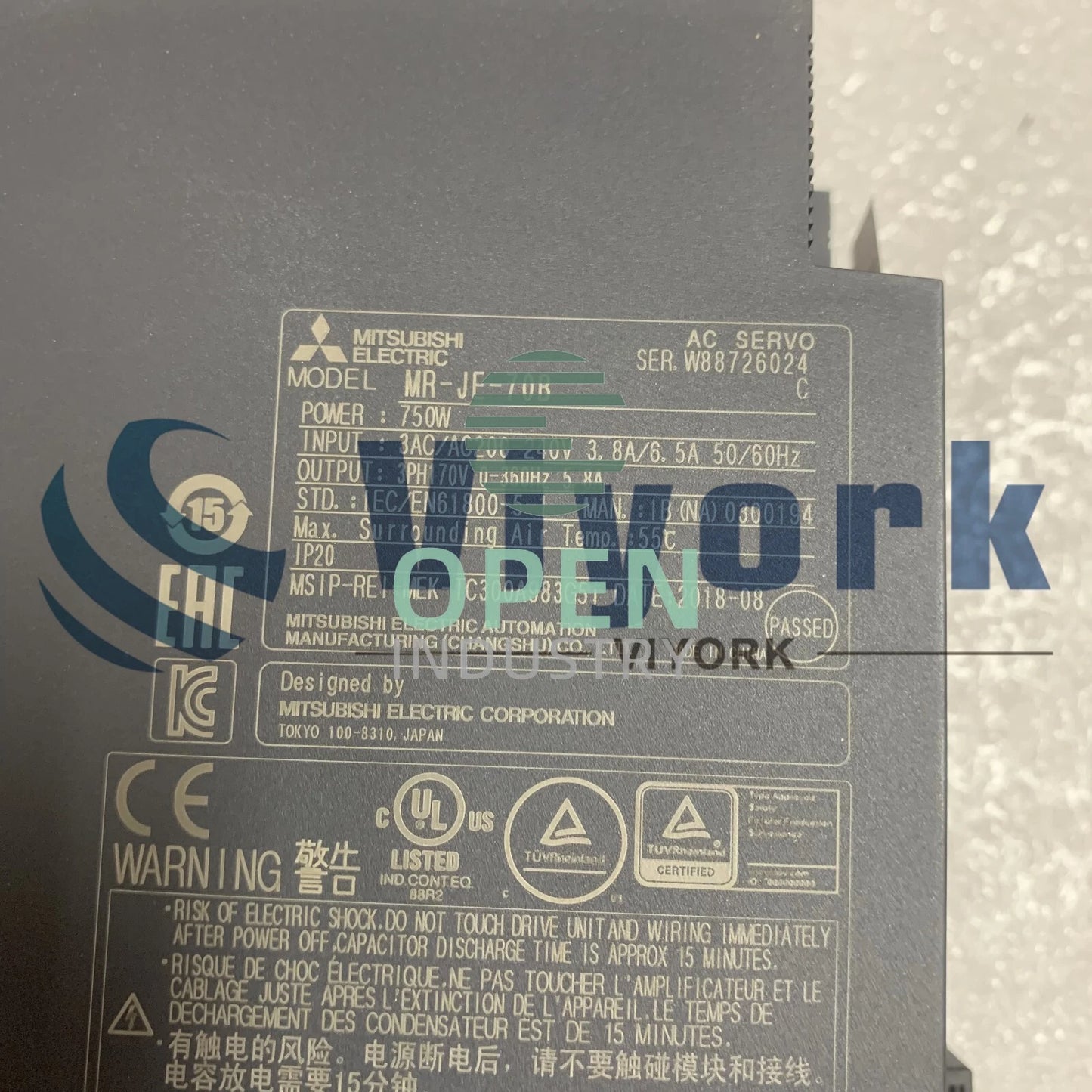 1PCS Mitsubishi MR-JE-70B SERVO AMPLIFIER 750W 200V SSCNETIII/H