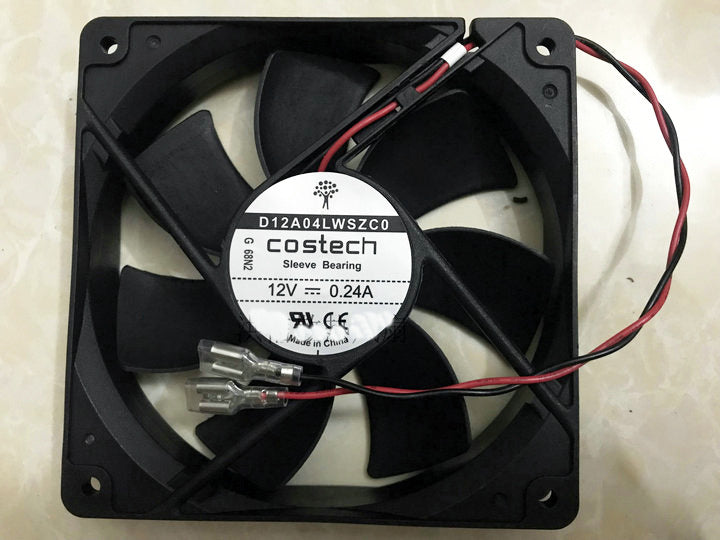 new D12A04LWSZC0 COSTECH Sleeve Bearing 12CM Cooling Fan 12025 12V 120mm - COSTECH