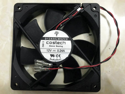 new D12A04LWSZC0 COSTECH Sleeve Bearing 12CM Cooling Fan 12025 12V 120mm - COSTECH