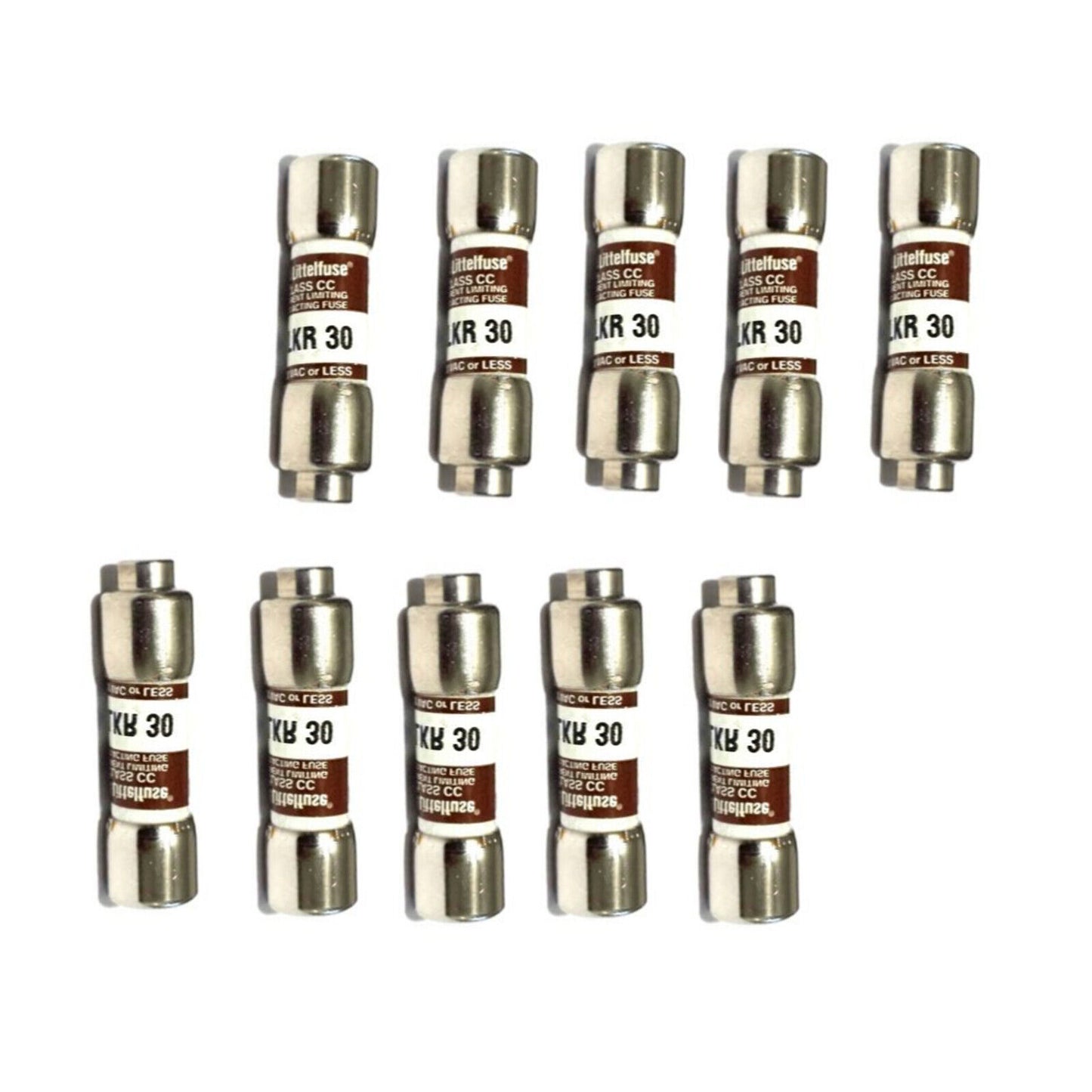 10PCS Littelfuse KLKR 30 30A 600VAC Fuses - LITTELFUSE