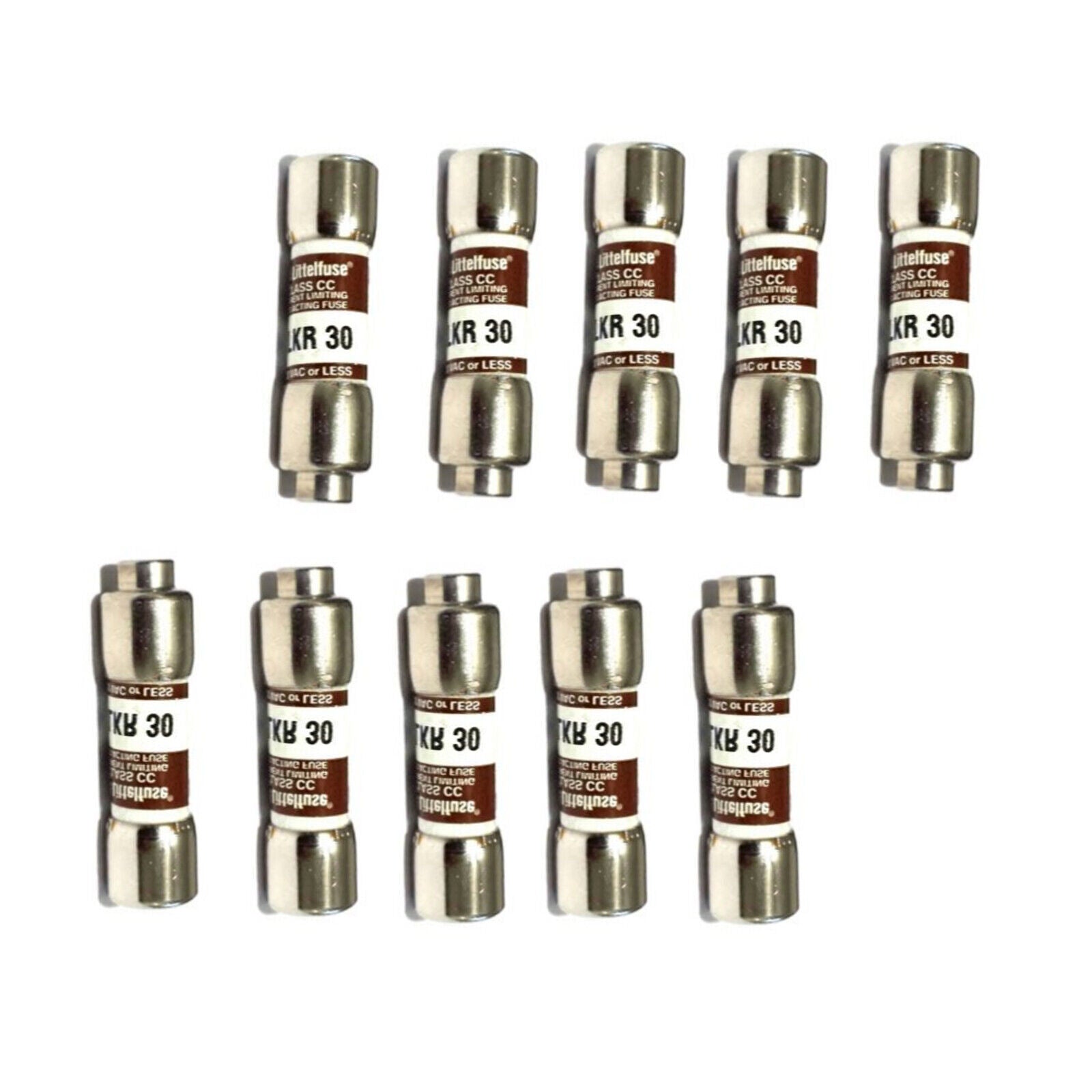 10PCS Littelfuse KLKR 30 30A 600VAC Fuses - LITTELFUSE