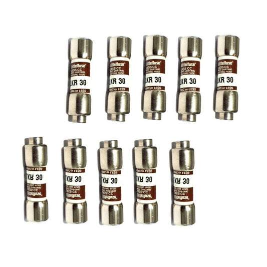 10PCS Littelfuse KLKR 30 30A 600VAC Fuses - LITTELFUSE