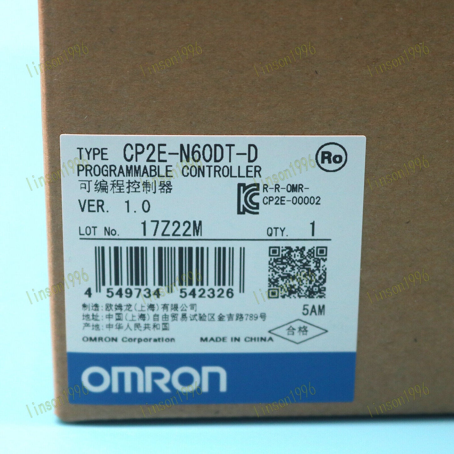 Omron CP2E-N60DT-D programmable controller in box - OMRON