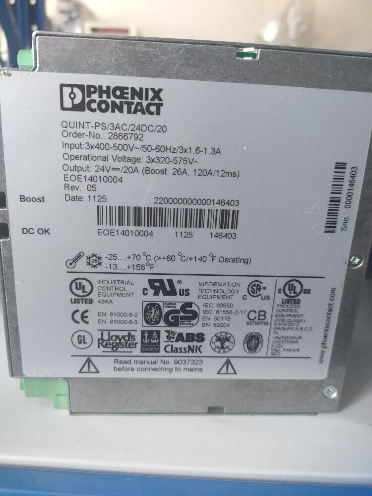 new 1pcs Phoenix Switching Power Supply 2866792 QUINT-PS/ 3AC/24DC/20 20A 380V - PHOENIX