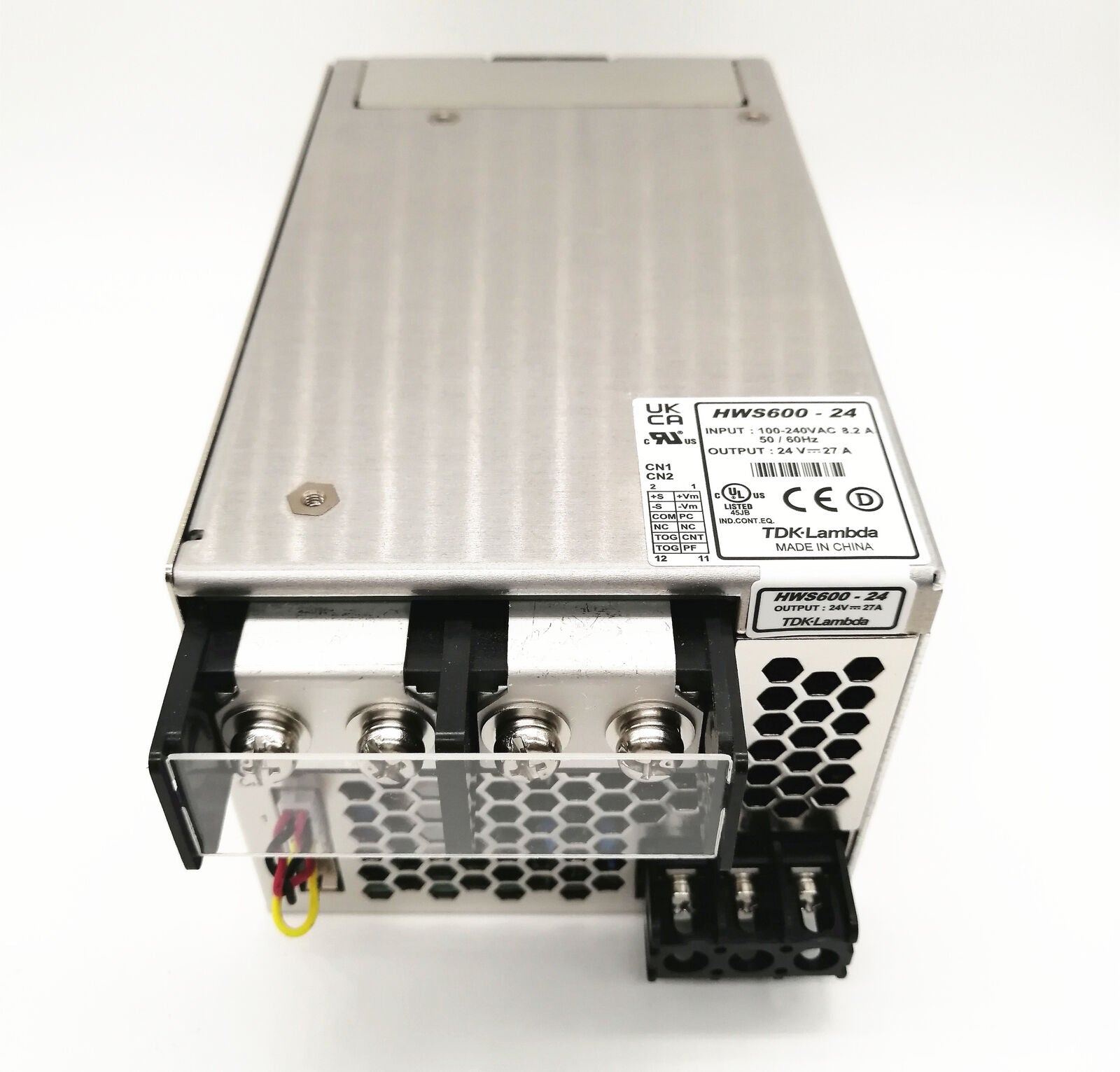 new 1pcs TDK-LAMBDA HWS600-24 24V 27A Switching Power Supply 100-240VAC 8.2A - TDK-LAMBDA