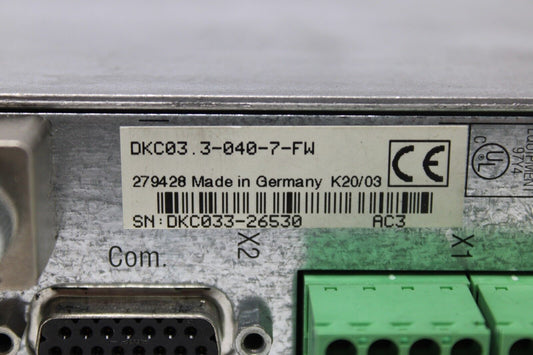 used Indramat DKC03.3-040-7-FW Drive - INDRAMAT