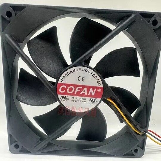 new 1 PCS COFAN Fan FP1225H24B DC24V 0.40A 12025 120*25MM 3 wire cooling fan - COFAN