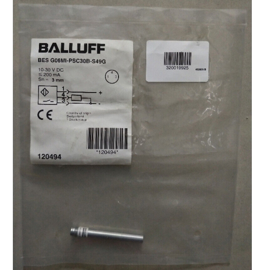 new 1PC  BALLUFF Proximity sensor BES G06MI-PSC30B-S49G Fast BALLUFF