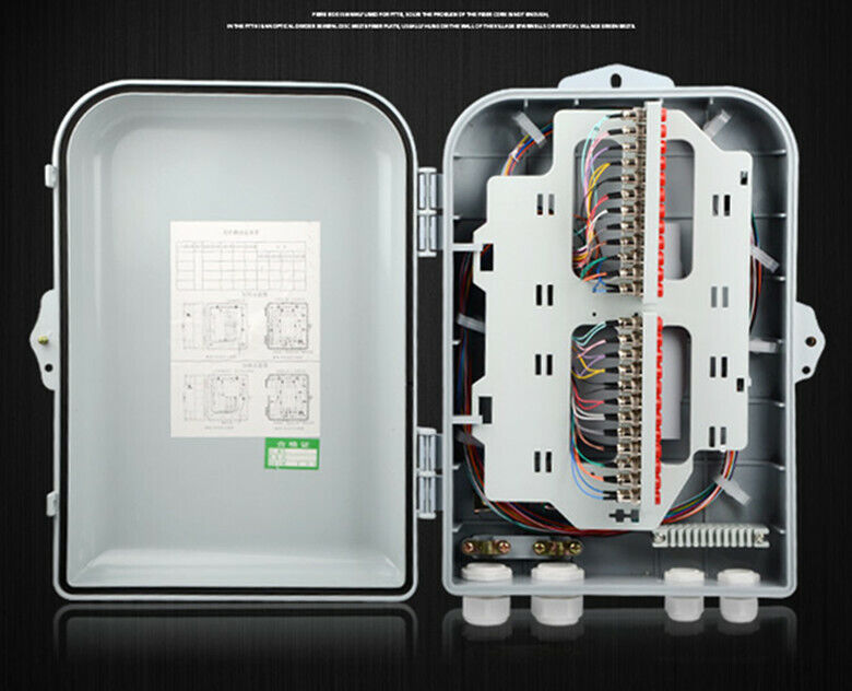 new 48-core split box FC cable fusion box full with flange IP55