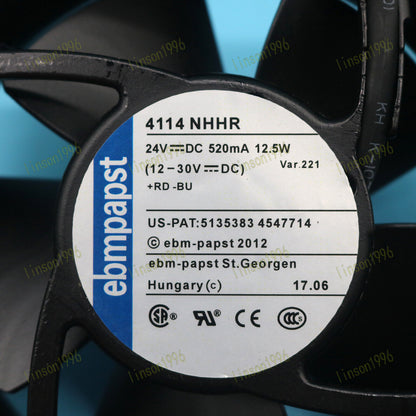 New 1PC 4114NHHR 24V 12.5W 120x120x38mm Stock - ECOPOWER