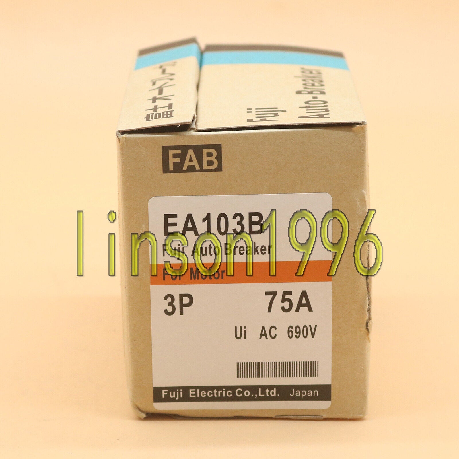 New FUJI EA103B 3P 75A Circuit Breaker Box - FUJI