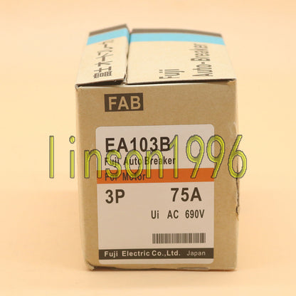 New FUJI EA103B 3P 75A Circuit Breaker Box - FUJI