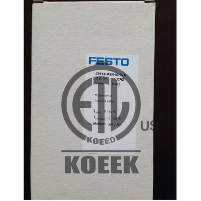 1PC FESTO CPE18-M1H-5L-1/4 163142 Solenoid Valve CPE18M1H5L14