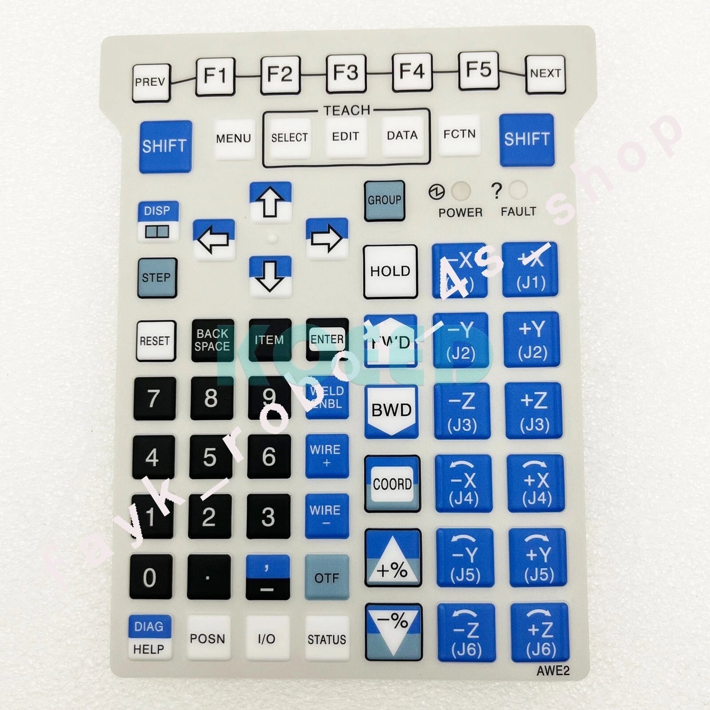 Membrane Keypad for Fanuc AWE2 Teach Pendant Protective button Film overlay