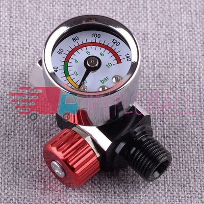 1pcs Car Air Regulator Pressure Gauge Tool fit for Devilbiss Iwata 0-140 PSI