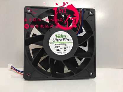 NIDEC V12E24BGB5-52 DC24V 1.40A 12CM 3-Pin Inverter Cooling Fan