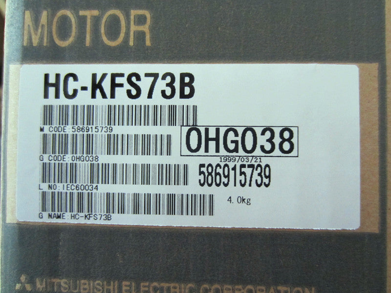 MITSUBISHI AC SERVO MOTOR HC-KFS73B HCKFS73B