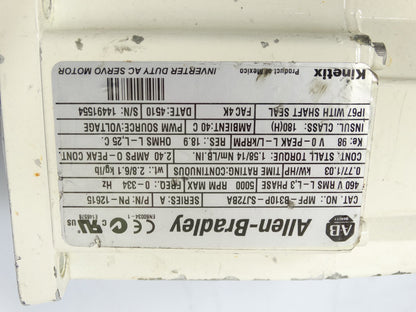 Allen Bradley MPF-B310P-SJ72BA Series A Motor - High Performance Industrial Motor Controller - ALLEN BRADLEY