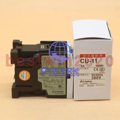 1PCS TECO CU-11 380V AC Contactor 4A