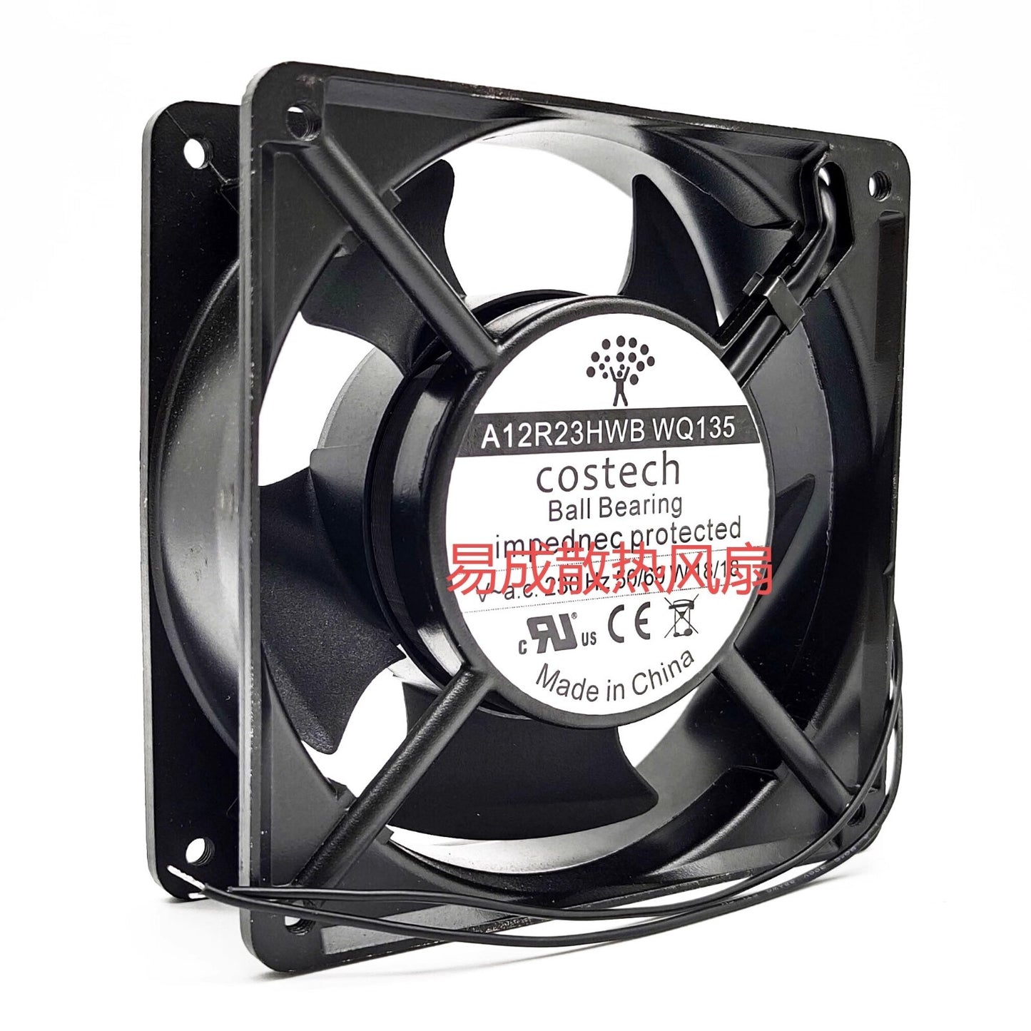 Costech A12R23HWB WQ135 230V 18W 12038 12CM Inverter Cooling Fan