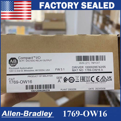1PC New Factory Sealed AB 1769OW16 Output Module - COMPACTLOGIX