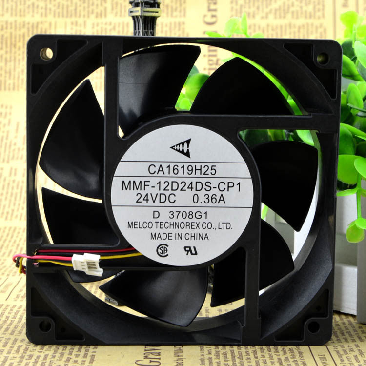 MITSUBISHI CA1619H25 MMF-12D24DS-CP1 Fan 24V 0.36A 120 * 120 * 38mm 3-wire