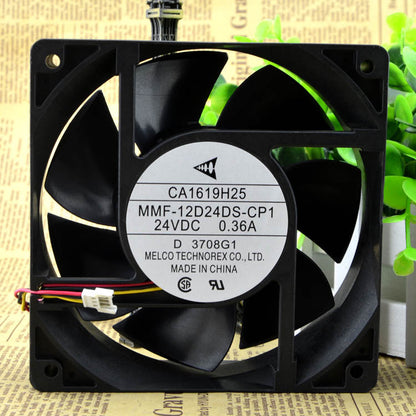 MITSUBISHI CA1619H25 MMF-12D24DS-CP1 Fan 24V 0.36A 120 * 120 * 38mm 3-wire