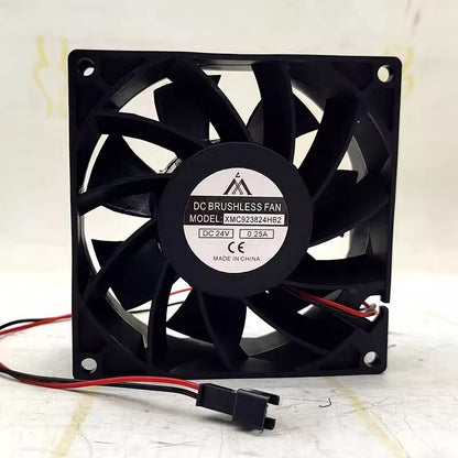1PCS XMC923824HB2 DC24V 0.25A 9CM 2-Pin Inverter Mute Cooling Fan