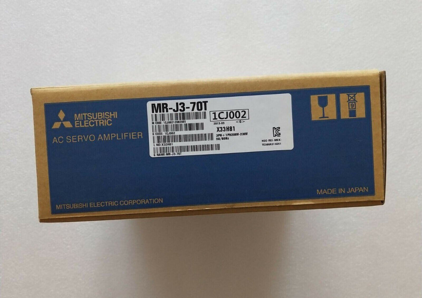 1-PC Mitsubishi SERVO DRIVER MR-J3-70T (One Year) - MITSUBISHI