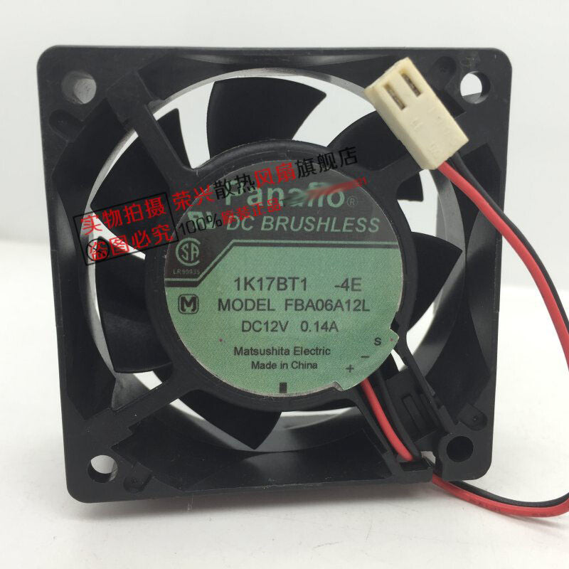 FBA06A12L 6025 12V 0.14A silent chassis cooling fan