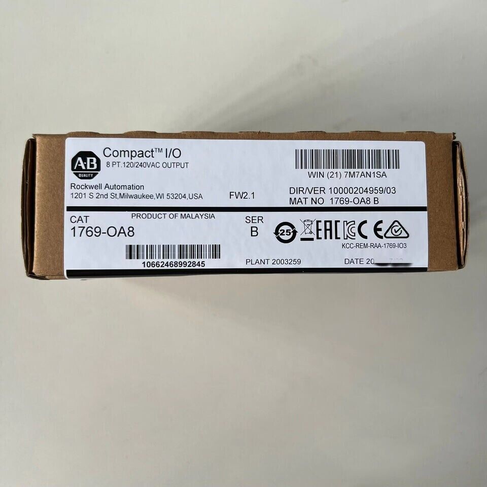 AB 1769-OA8 New Factory Sealed CompactLogix PLC Output Module - COMPACT LOGIX