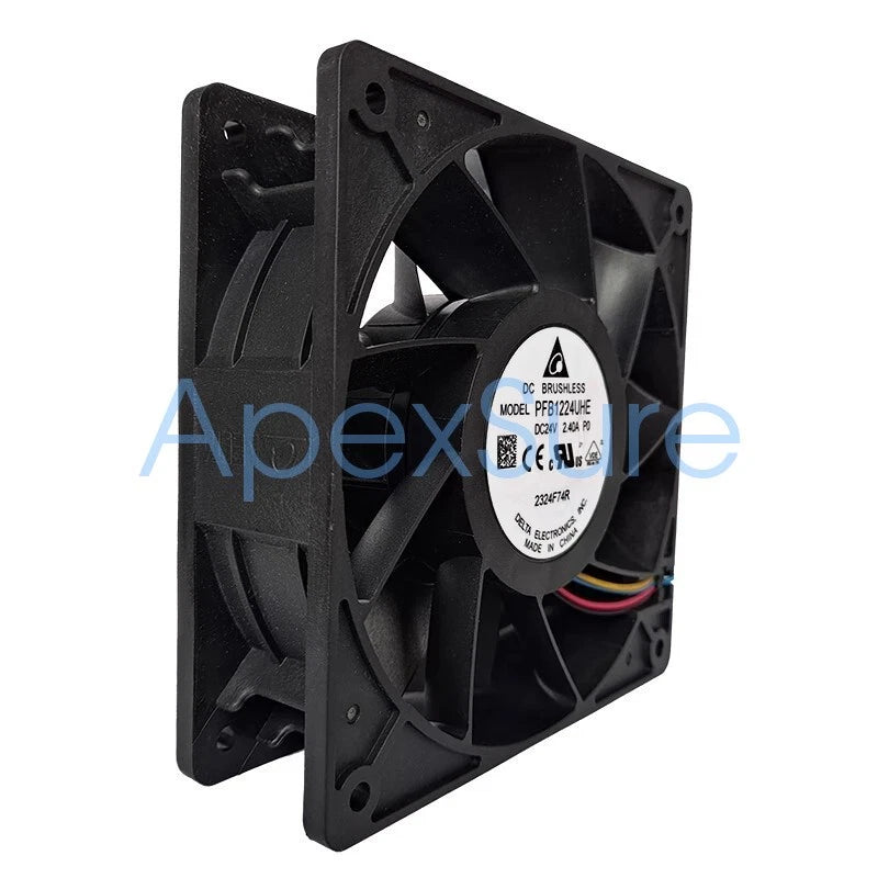 Delta PFB1224UHE-P0 12038 DC24V 2.4A 5000RPM 4-Wire Axial Cooling Fan
