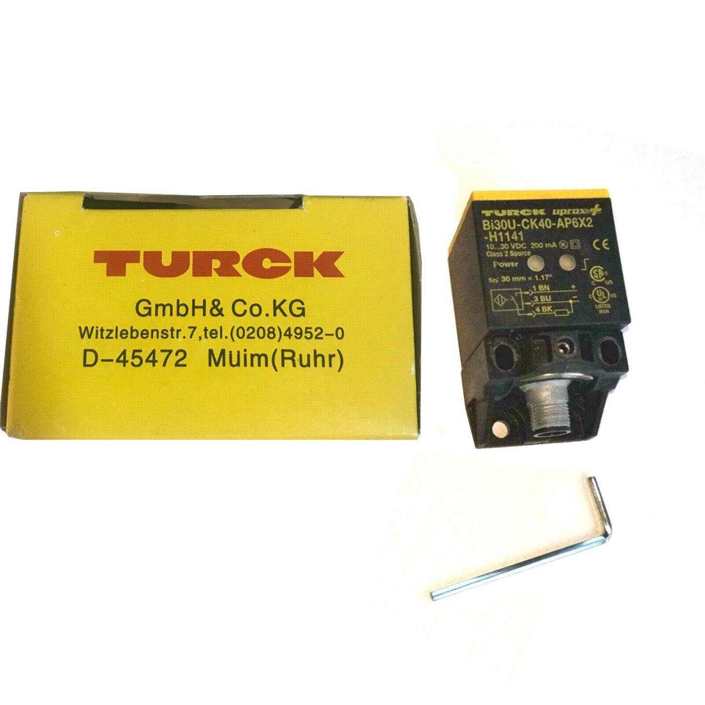 Turck Bi30U-CK40-AP6X2-H1141 UPROX+ 10-30 VDC Sensor - High Precision Industrial VDC Current Sensor - TURCK