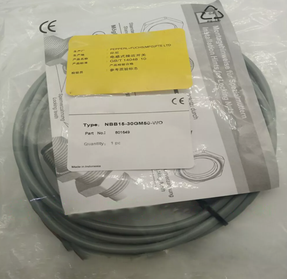 PEPPERL+FUCHS NBB15-30GM50-WO inductive AC sensor - PEPPERL+FUCHS