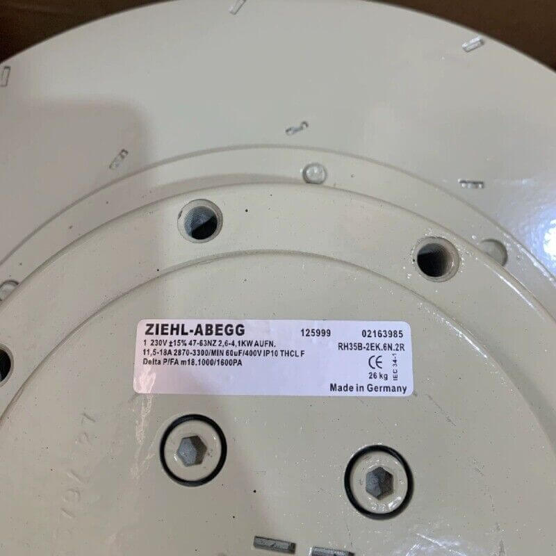 new 1PCS ZIEHL-ABEGG RH35B-2EK.6N.2R 230V 1KW AUFN - ZIEHL-ABEGG