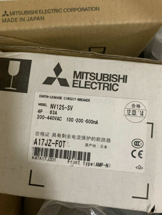 Mitsubishi NV125-SV NV125SV 4P Circuit Breaker - #MIT