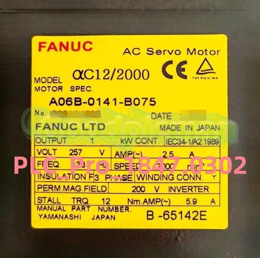 A06B-0141-B075 1PCS FANUC A06B-0141-B075 Servo Motor Fast delivery