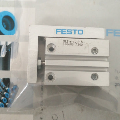 New FESTO SLS-6-10-P-A 170486 Slide Cylinder 1 Year - FESTO