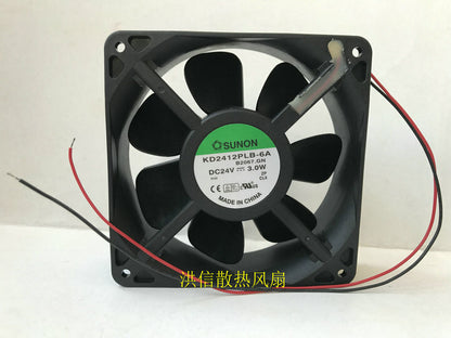 1pcs SUNON KD2412PLB-6A DC24V 3.0W 12038 Silent Cooling Fan
