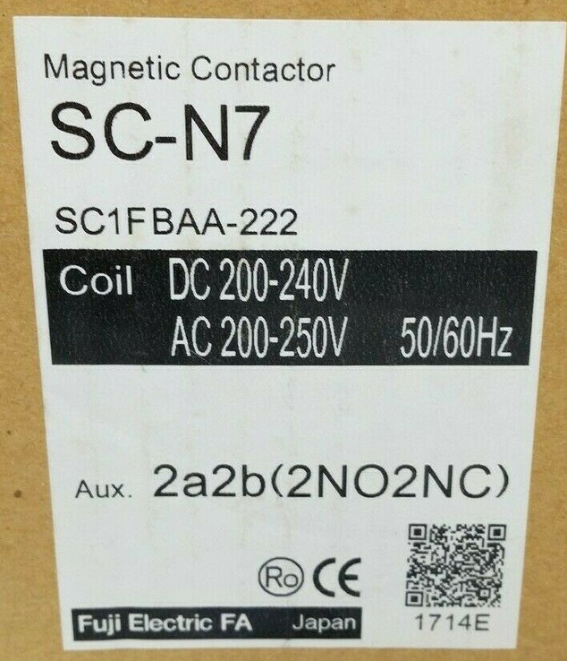 new 1pc Fuji Electric SC-N7 SC1FBAA-222 Magnetic Contactor - FUJI ELECTRIC