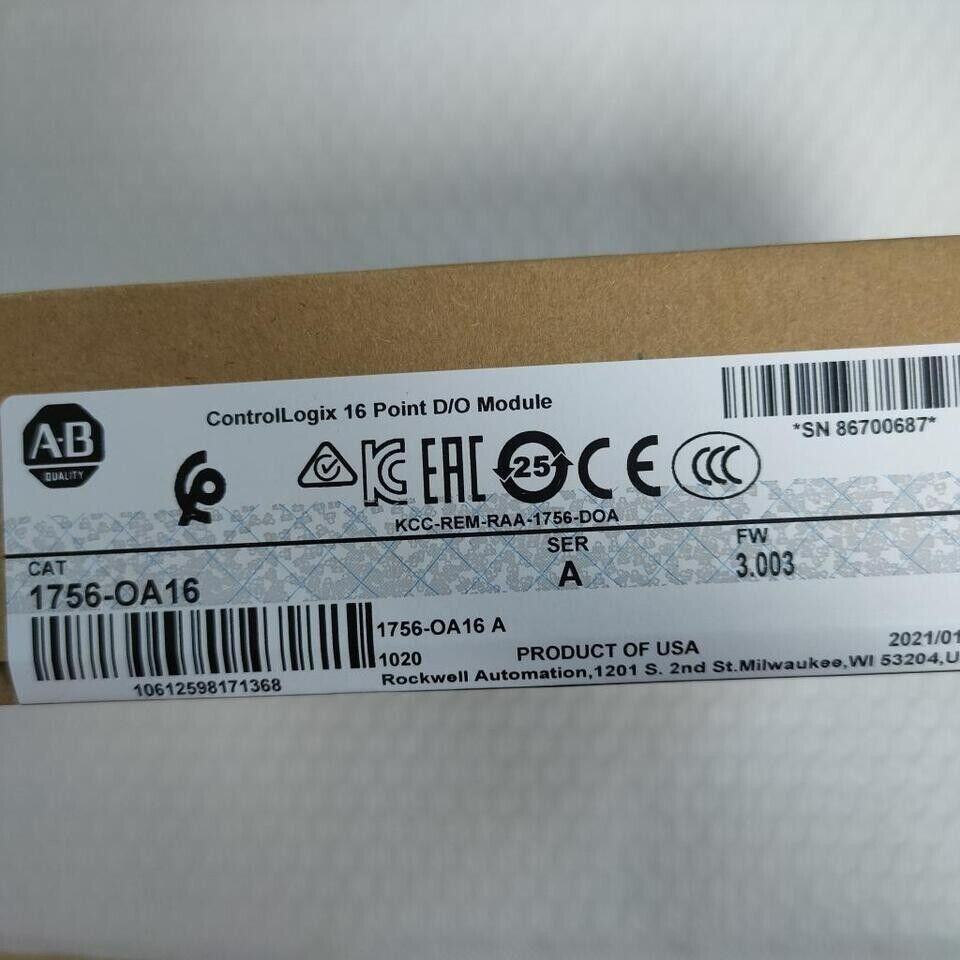 NEW Allen-Bradley AB 1756-OA16 SER A ControlLogix 16 Point Module - ALLEN-BRADLEY