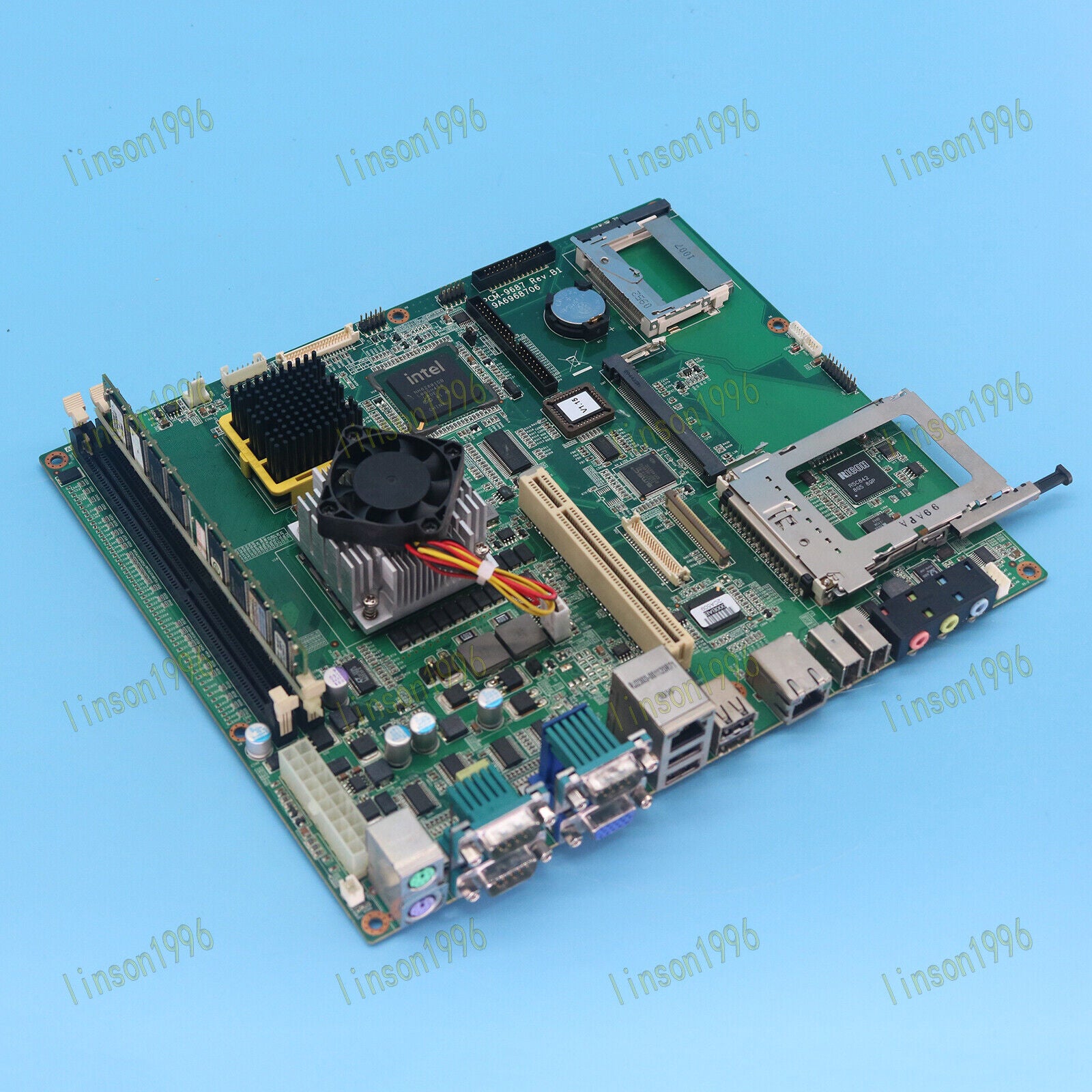 used  Advantech PCM-9687 Rev.B1 PPC-155T Integrated Machine motherboard Tested Advantech