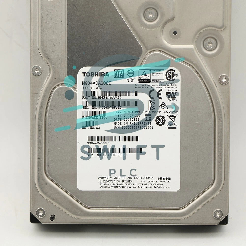 1PCS TOSHIBA MG04ACA600E 6TB SATA3 3.5 7.2K HDD