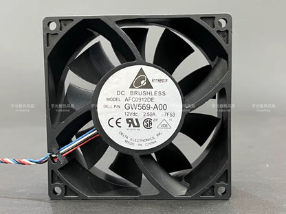 Delta AFC0912DE 9038 DC12V 2.5A 9CM 4-Wire High Airflow Cooling Fan