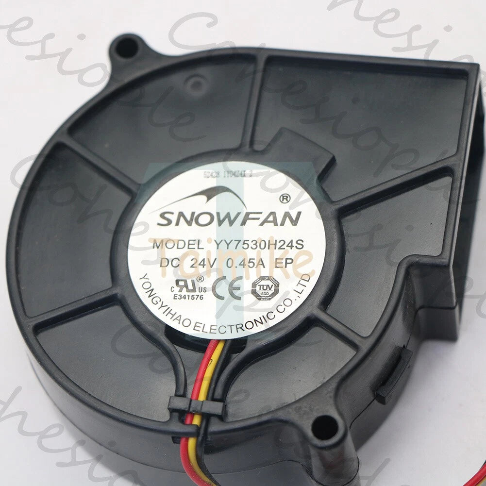 1pcs SNOWFAN Fan YY7530H24S DC24V 0.45A turbofan blower 3-wire cooling fan