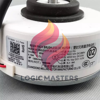 1PC Air Conditioner Motor WZDK20-38G ZKFP-20-8-6 20W