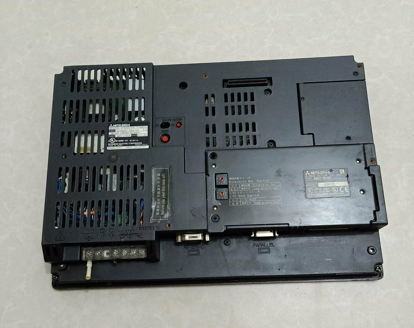 Used Mitsubishi HMI A970GOT-TBA-CH Touchscreen Panel - MITSUBISHI